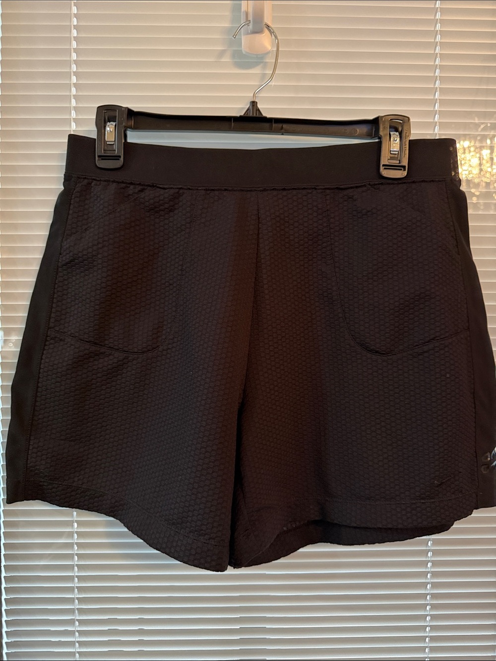 Nike Black Women's Athletic Shorts with Textured Fabric